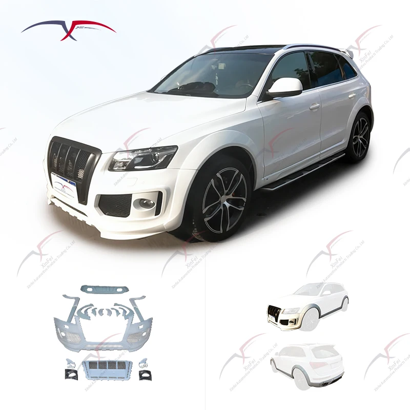 

Car Bumper Modification with ABT Style Fiberglass Front Bumper Side Skirts Rear Diffuser Suitable for Q5 Body Kit Upgrade