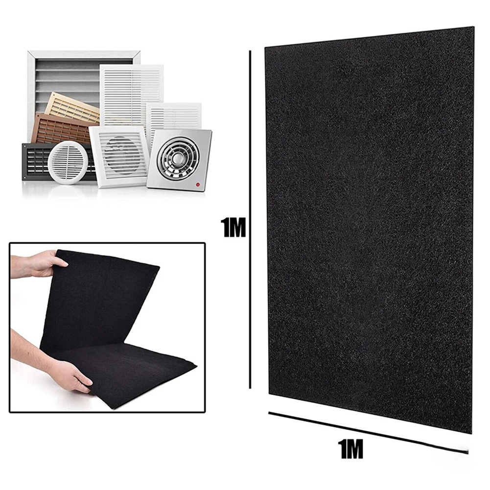 Carbon Filter Sponge for Rangehoods Efficient Air Filtration Traps Grease and Prevents Spreading Odours in Kitchens