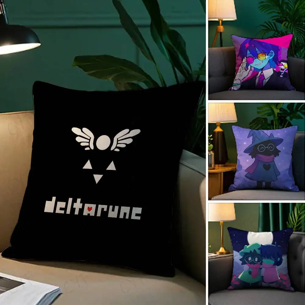 

Hot Games D-Deltarune Pillow Case Custom Printed Brushed Fleece Pillow, Baby Skin-Touch, Eco-Friendly Dye-Sublimation Cushion fo
