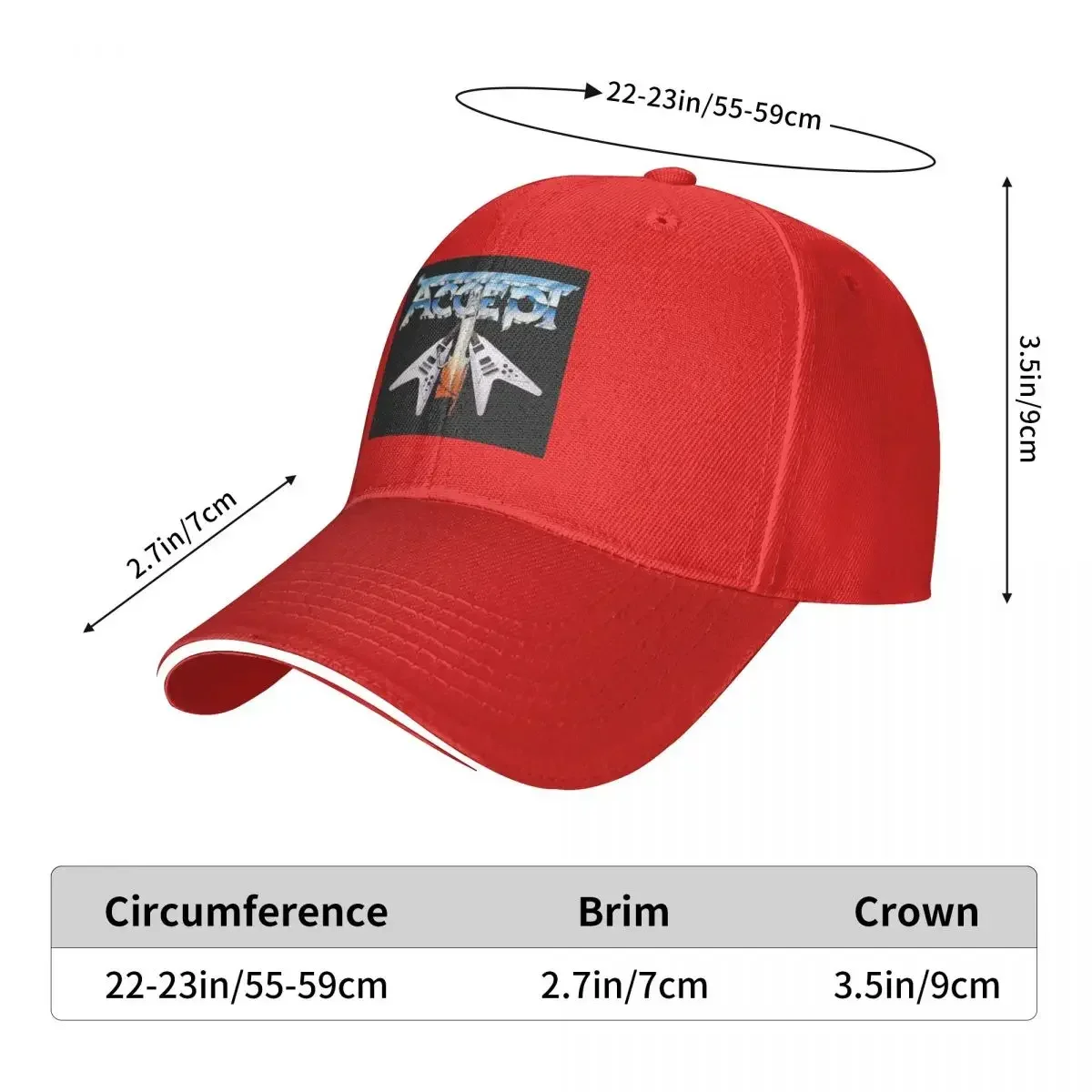 Accept Cap Fashion Casual Baseball Caps Adjustable Hat Hip Hop Summer Unisex Baseball Hats Polychromatic Customizable