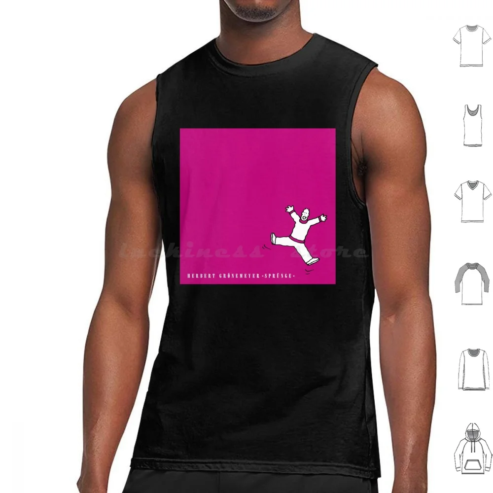 Herbert Gr ? Nemeyer-Sprünge Album 1986 Tank Tops Print Cotton Herbert Gronemeyer German Singer Musician Germany Austria