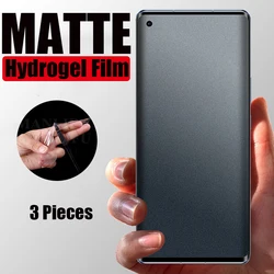 3PCS Silicone Matte Hydrogel film For Sony Xperia 10 1 5  V IV III II Full Cover Soft Screen Protector For Sony Xperia Pro-I