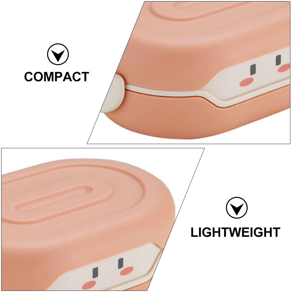 

Bento Box Premium PP Portable Lunch Container Lightweight Plastic Food Holder Office Student Use Microwave Safe