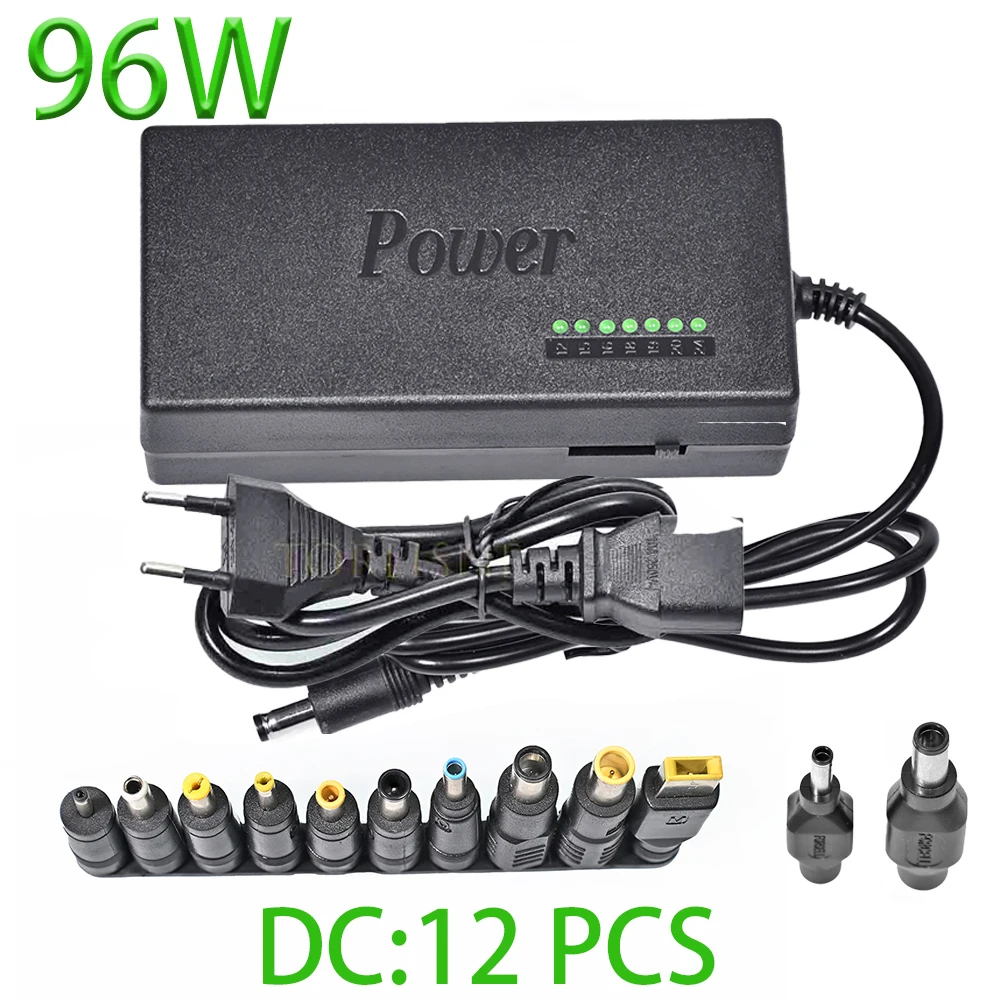 

DC 12V/15V/16V/18V/19V/20V/24V 4A 5A 96W 100W Laptop AC Universal Power Adapter Charger for ASUS DELL Lenovo Sony Toshiba Laptop