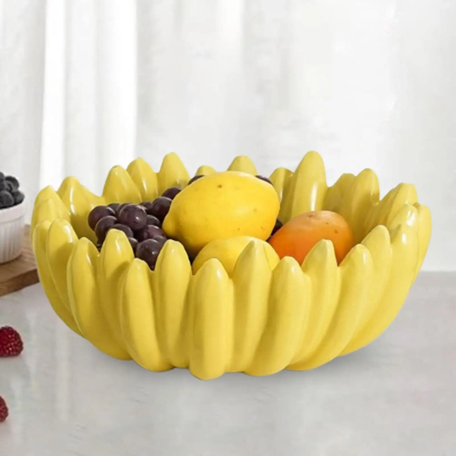 

Ceramic Fruit Bowl Dessert Fruit Ceramic Plate for Restaurant Office Bedroom
