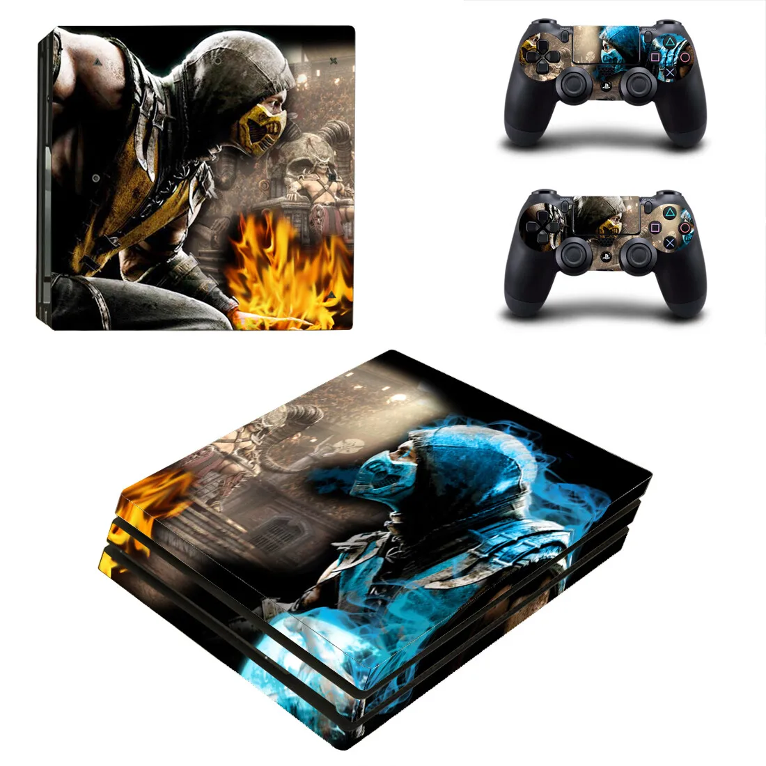 Game Mortal Kombat PS4 Pro Skin Sticker Decal Cover Protector For Console and Controller Skins Vinyl