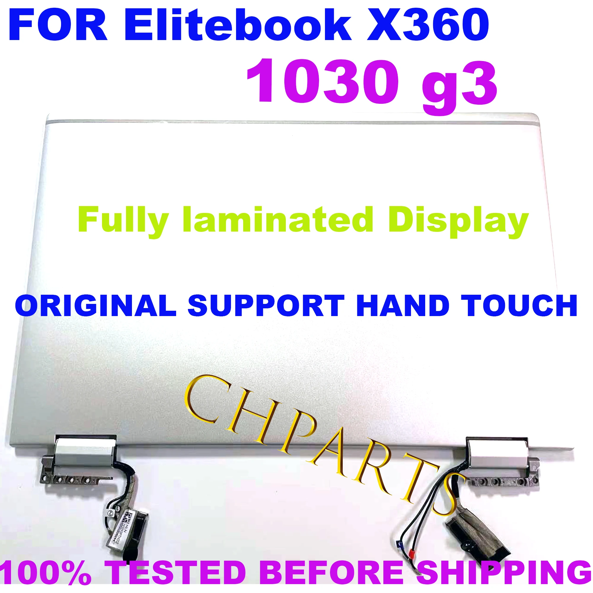 For HP EliteBook x360 1030 G3 1030 G4 Touch Screen Complete Assembly Replacement L31871-001 L31870-001 Display LCD Top Half Part