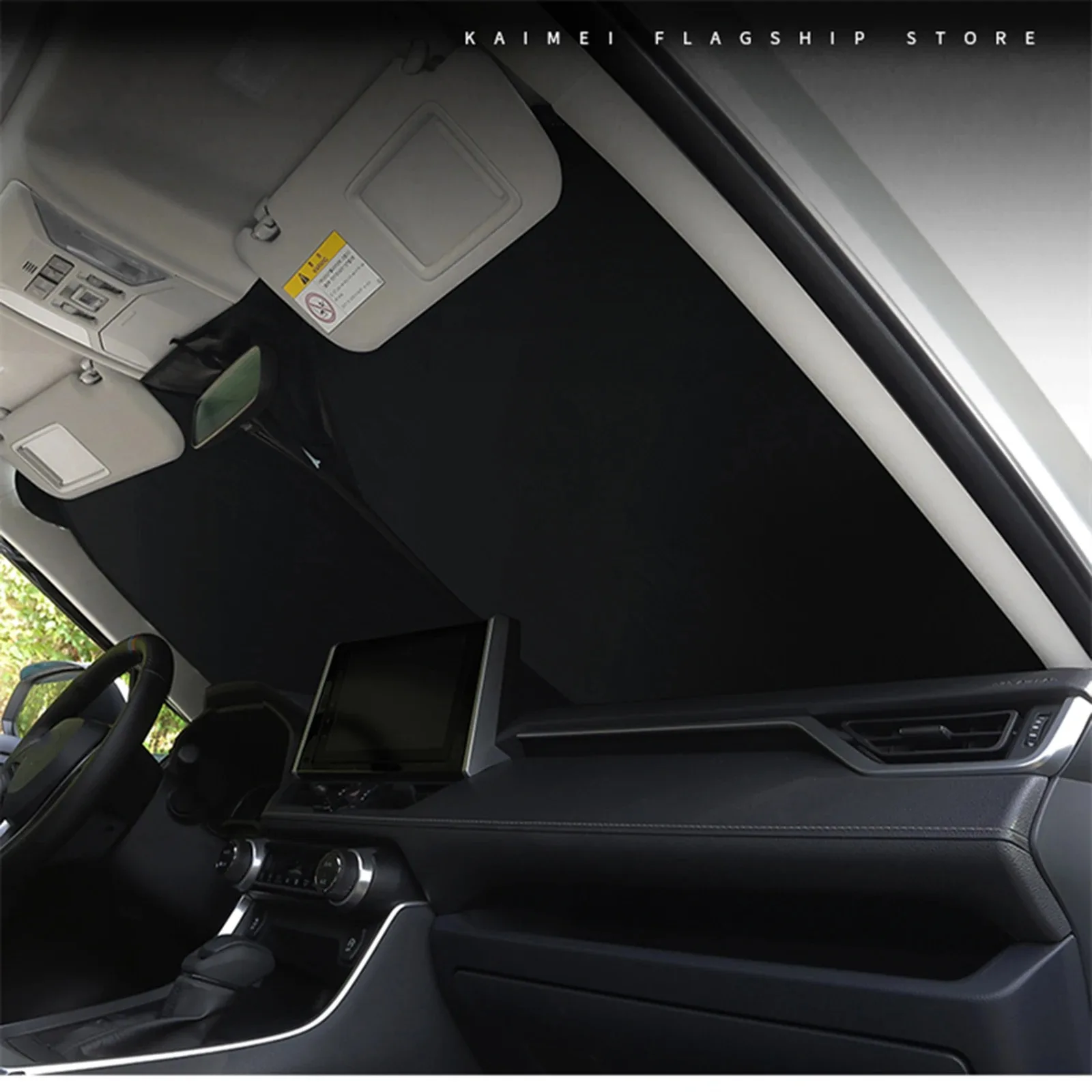 1PCS The Sun Visor on the Front Windshield of a Car The Internal Sun Visor Can Be Folded and Stored to Block Ultraviolet Rays image 3