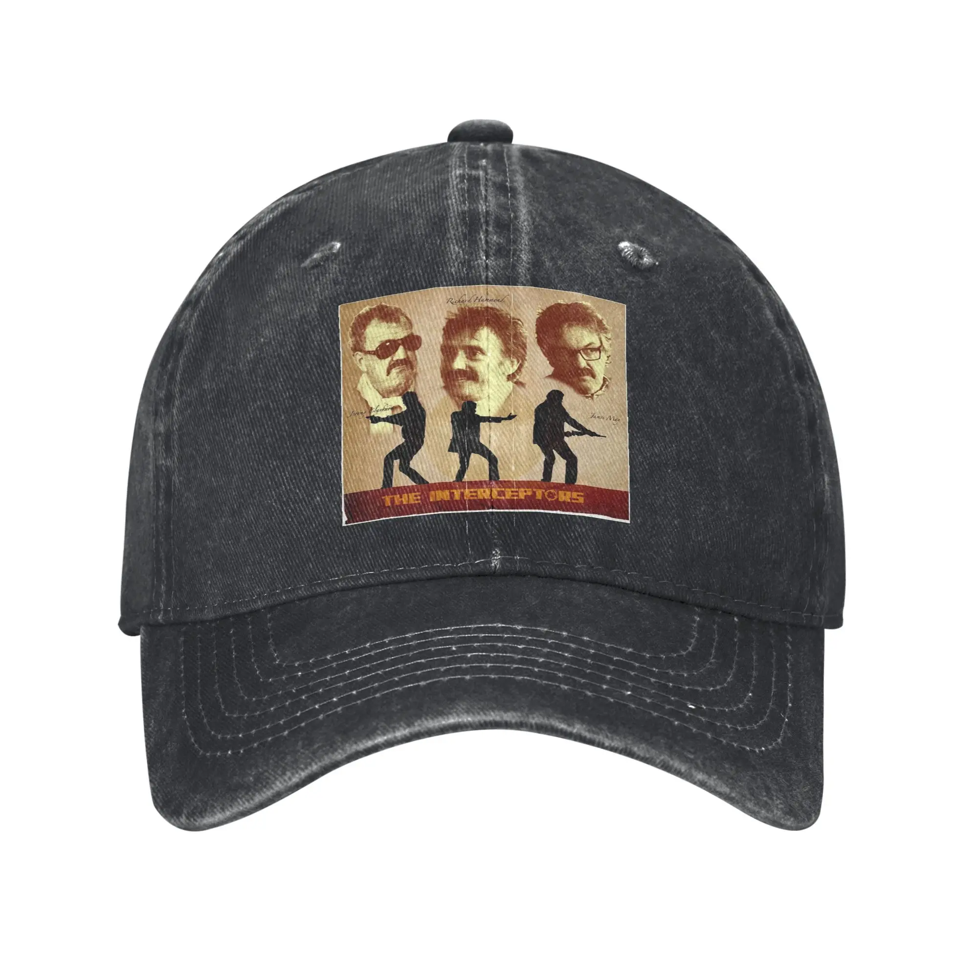 

Jeremy Clarkson Hammond May Baseball Caps Casual Distressed Denim Gear The Interceptors Sun Cap Men Women Outdoor Soft Hat