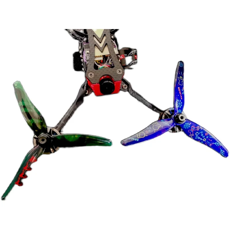 4 PCS/2 Pairs Gemfan 51433 5 Inch Propeller Durable Upgrade 3 Blade Propeller for FPV Racing RC Plane Multirotor Helicopter Part