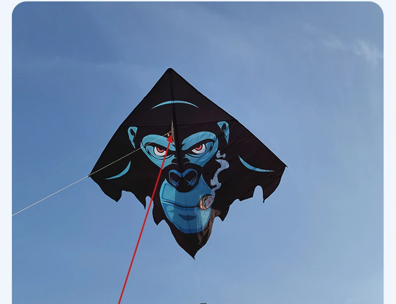 Large kites flying Outdoor toys sports gorilla kite nylon animal kite professional kites string line dragon kite factory weifang