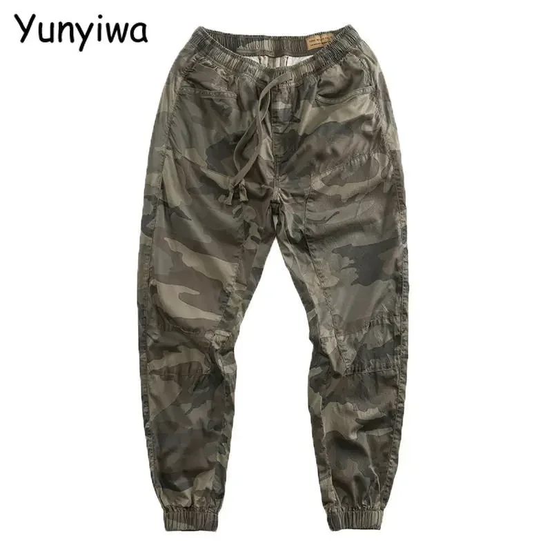 

Camouflage Cargo Pants for Men Casual Jogger Rainforest Woodland Army Pants Male Tactical Military Trousers