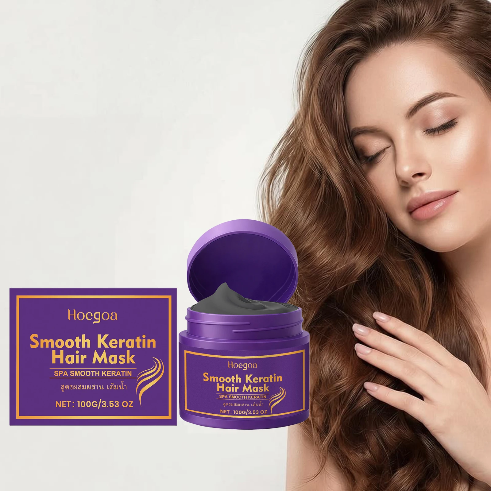 

Keratin Repair Hair Mask Nourishing Reduce Split Ends Strengthen Hair Roots Soften Shiny Hair Scalp Treatment Smooth Hair Mask