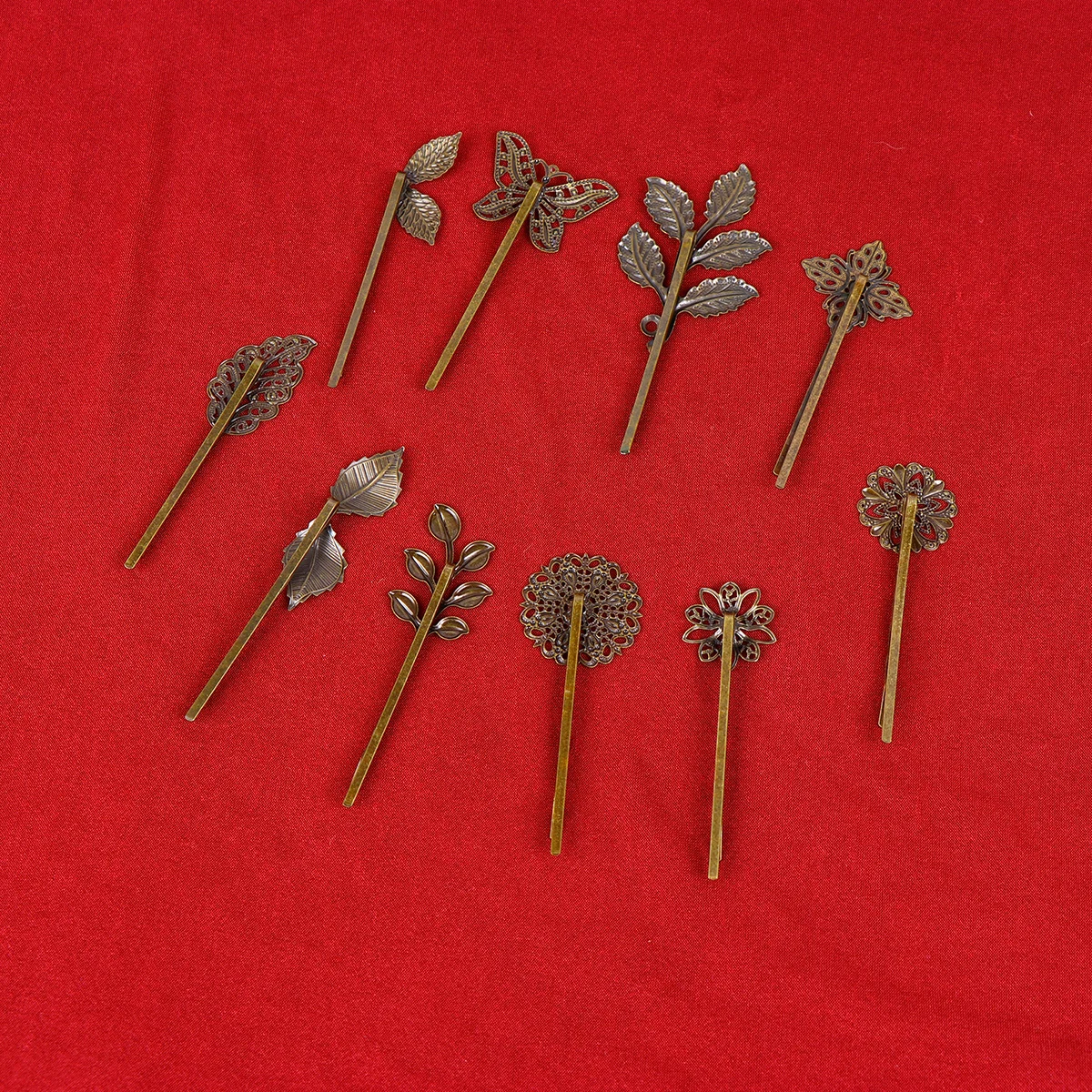 

10 Pcs Hair Barrettes Bobby Pin Women Clips Metal Hairpin Accessories Decorative