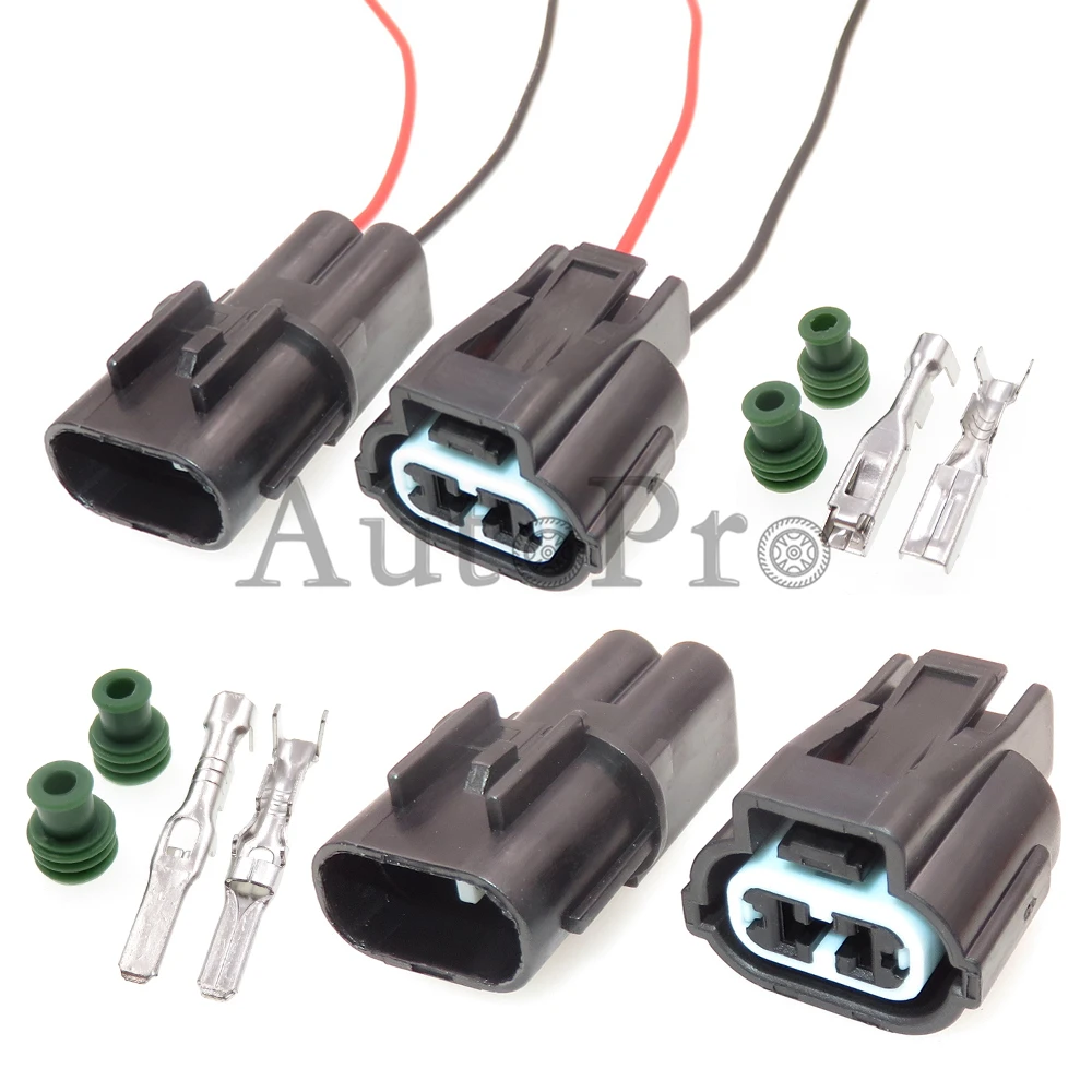 

1 Set 2 Hole Automobile Starter Wire Cable Socket With Terminal And Rubber Seals PB055-02840 PB041-02020 PB045-02027 Auto Parts