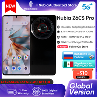 Global Version Nubia Z60S Pro 5G Smartphone Snapdragon 8 Gen 2 MyOS 14.0 120Hz 6.78-inch AMOLED Screen 50M+50M+8M 5100mAh 80W