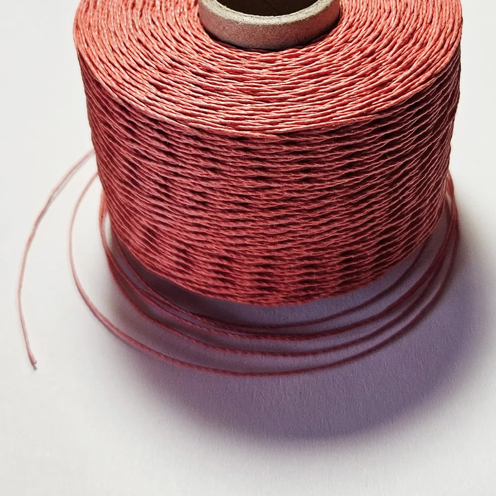 

Оптовая продажа, оранжевый, красный, 100% натуральный льняной воск, 6 слоев пряжи, нитки, 200 м/рулон, шпагатные шнуры для шитья, кожа, ручная работа, ремесло, сделай сам