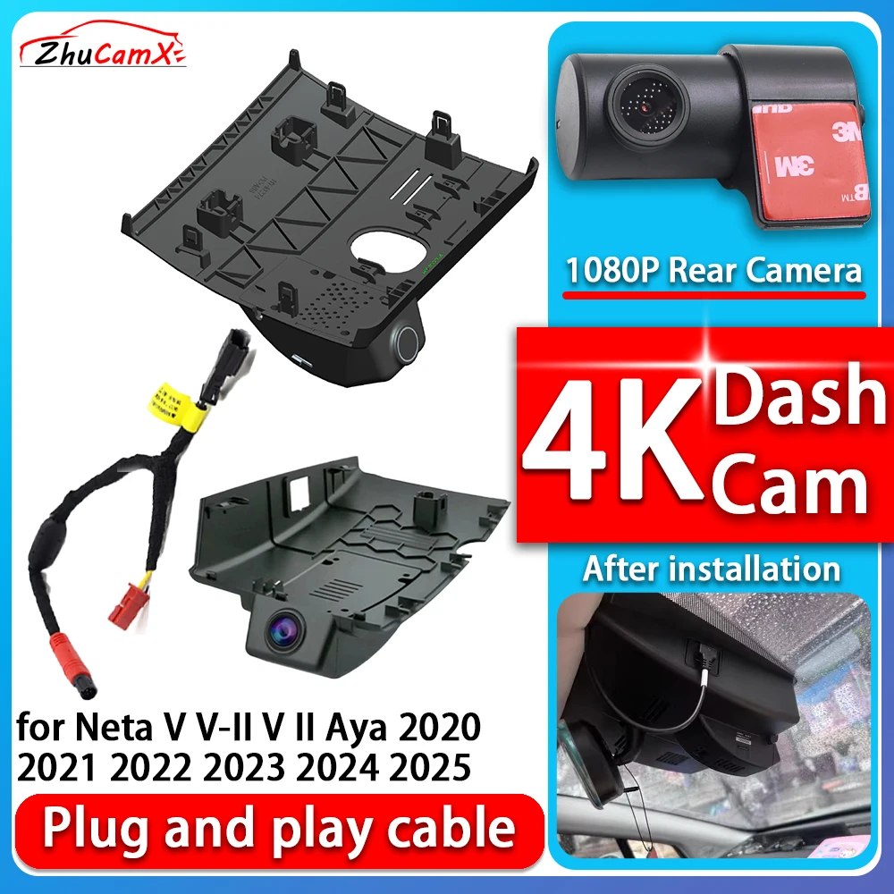 

4K 2160P Camera Plug and Play Dash Cam Video Night Vision For Neta V V-II V II Aya 2020 2021 2022 2023 2024 2025