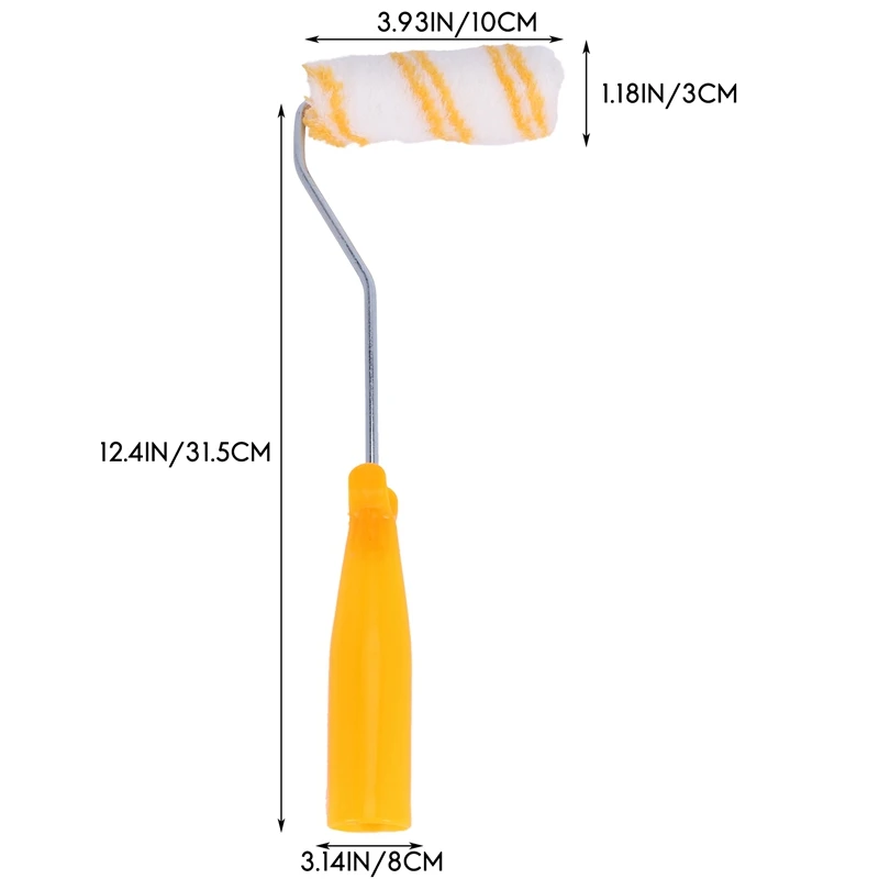 A27R-1 conjunto de 4 Polegada conjunto rolo pintura parede substituição rolo capa decoração para casa conjunto escova com rolo escova