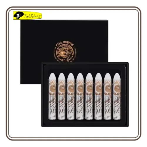 Paul Rubens Pasteles al óleo 8 piezas HAIYA Pastel al óleo con textura cremosa Fácil de mezclar Cabezas de bala para artistas Pintura para principiantes