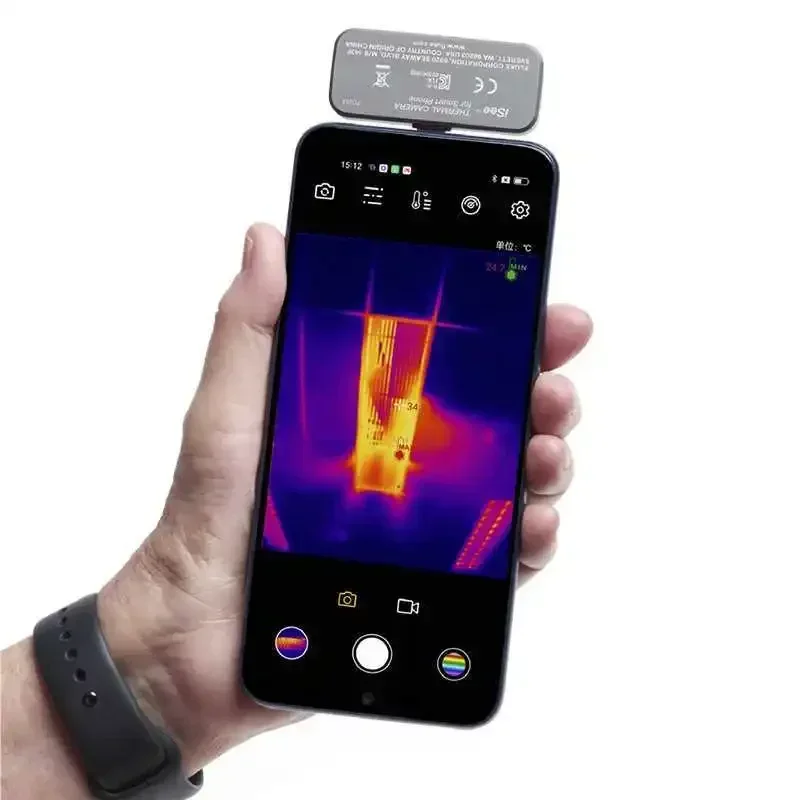 fluk iSee TC01A/TC01B Wärmebildkamera für Smartphone IOS Android Typ C Handy Fußbodenheizung Rohr PCB 256x192 25Hz HD IR