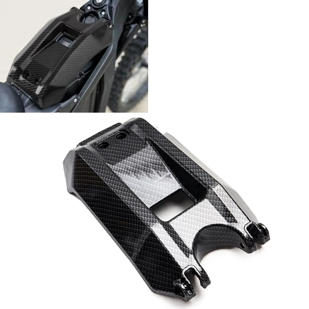 Electric Motorcycle Battery Cover Guard for Front Mount Use on For SurRon Constructed of ABS with Carbon Texture Finish