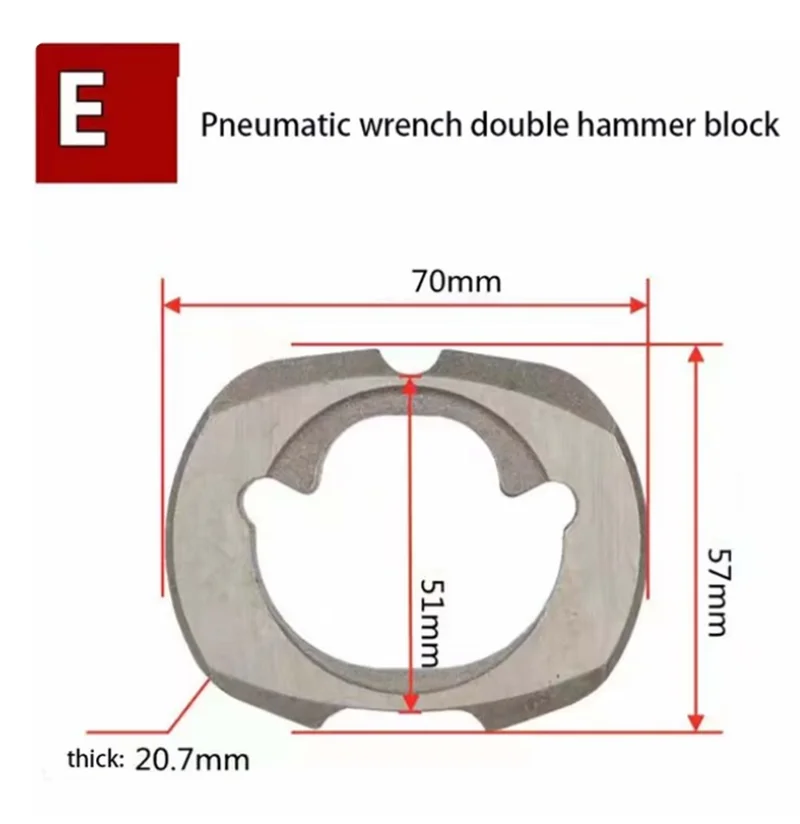 Pneumatic Tools Strike Block Air Impact Wrench Anvil Driver Spindle Axis Hammer Block Repair Parts