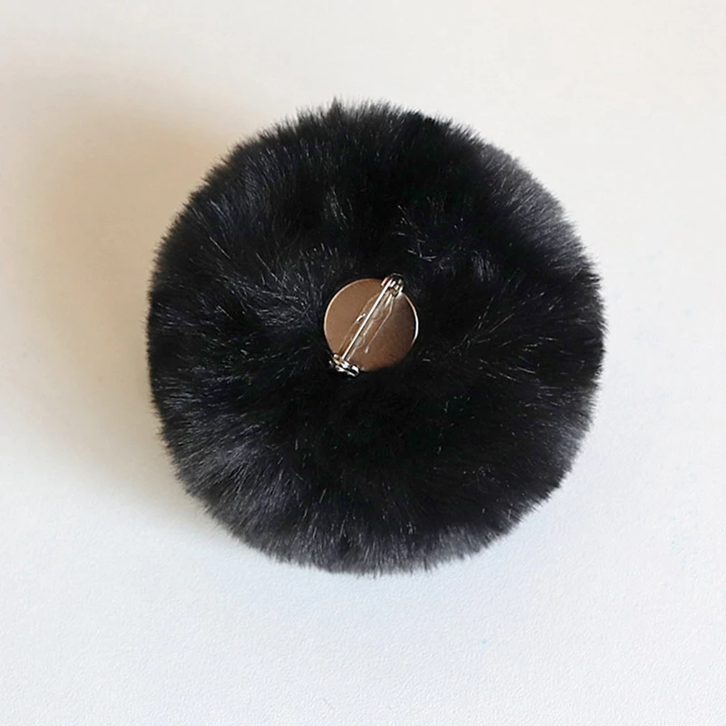 Cosplay Props Bunny Tail Plush Ball Solid Color Plush Ball with Elastic Band Pin Lolita Ball Party Halloween Clothes Accessories