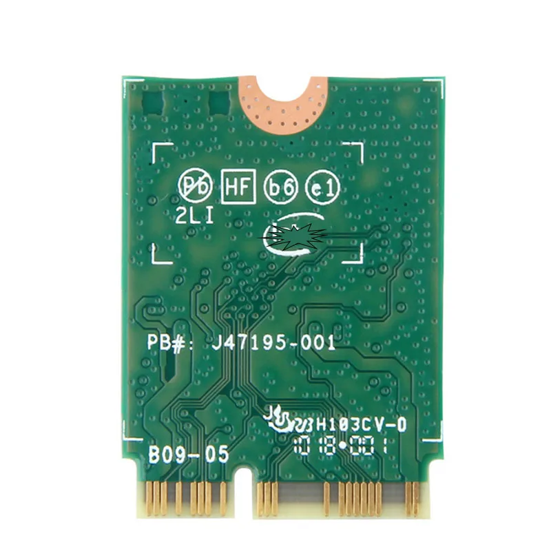 WDXUN ใหม่ Dual-Band Wireless AC 9560ac ac9560 9560ngw 802.11ac 2.4G / 5G 2x2 การ์ด Wi-Fi บลูทูธ 5.0 NGFF /M.2