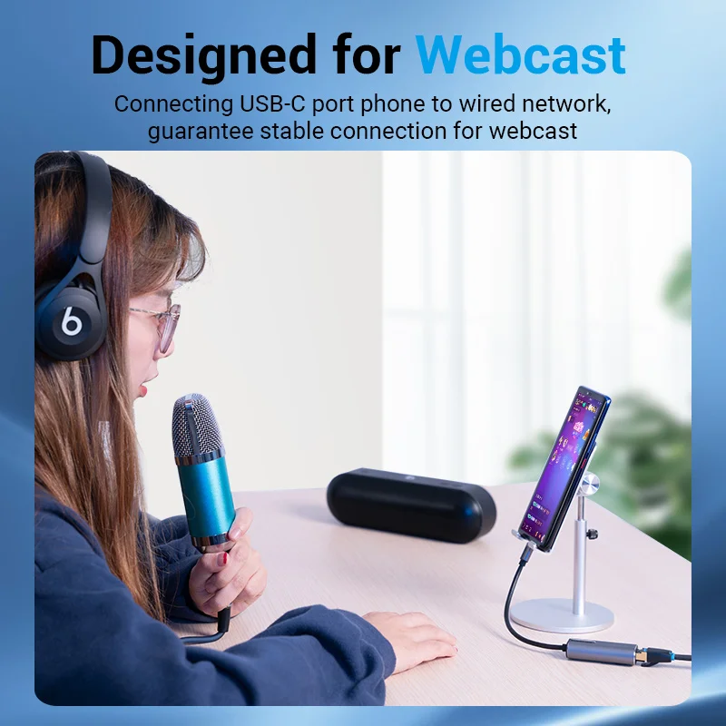 Сетевая карта Vention USB Ethernet-адаптер USB Type-C к USB RJ45 Lan-патч для ПК ноутбука Samsung Xiaomi Nintendo Switch USB C