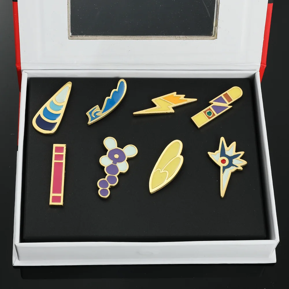 Creative Anime Character Enamel Badge Gift Box Collectible Pin Set Ideal Birthday Holiday Gift for Anime Fans and Friends