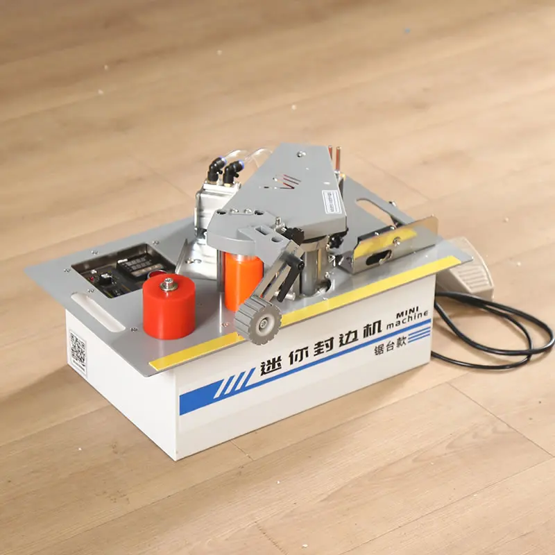 1200W Portable Mini Edge Banding Machine Double Sides Gluing Home Improvement Woodworking Tool for Wood PVC