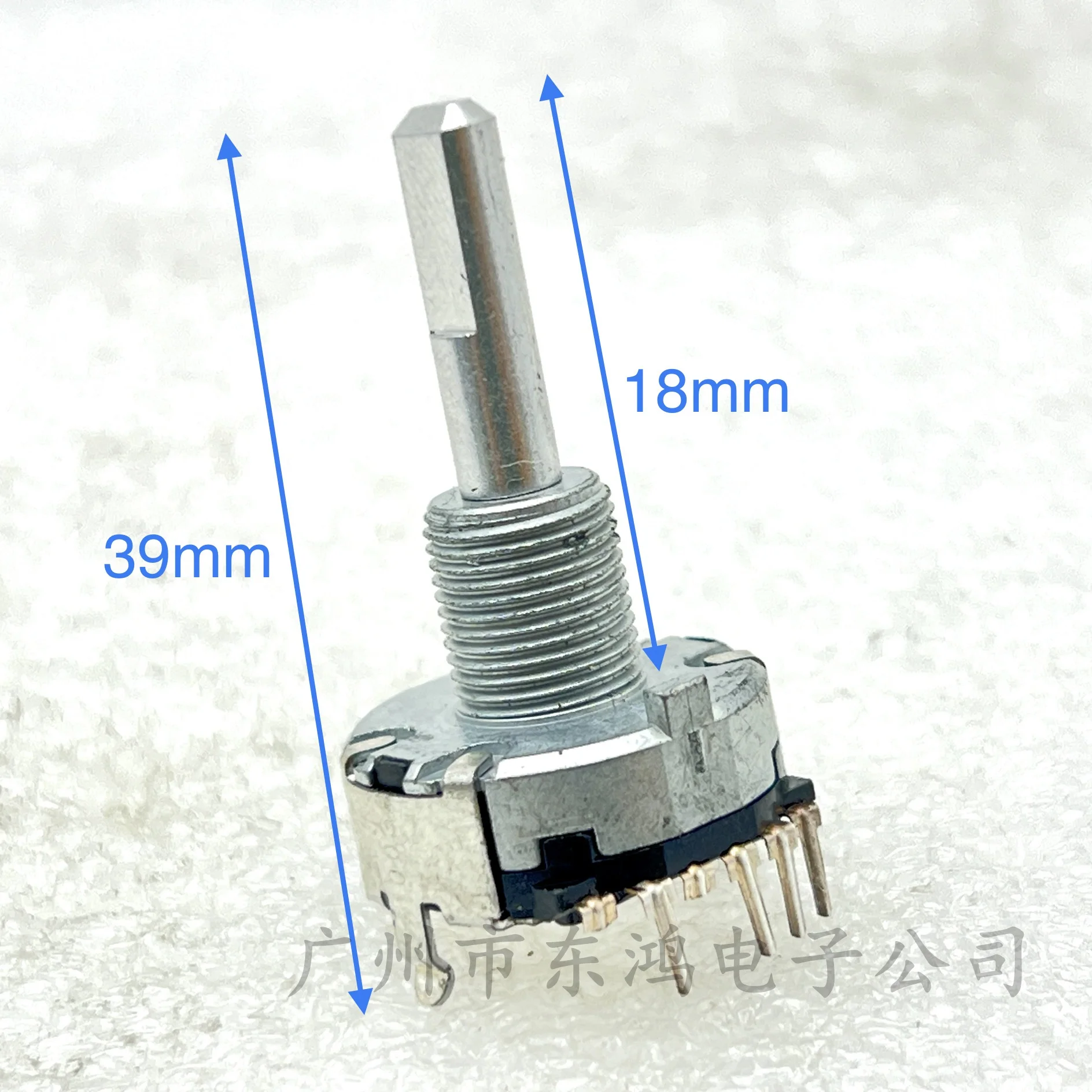 donghong 1 pcs Japan ALPS1 PCS EC20 metal shaft Potentiometer rotates 5 to locate a thin shaft with a length of 27mm 10k