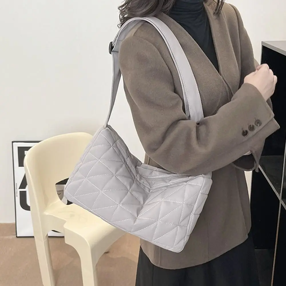 Fashion Down Cotton Tote Bags Women Casual Large-capacity Shoulder Crossbody Bags Fashion Space Cotton Padded Handbags