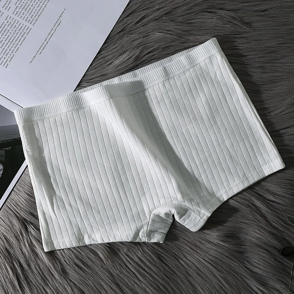 2pcs Women's Four Cornered Cotton Underwear Medium Waist Underwear Anti Exposure Safety Pants Soft Comfortable Breathable Boxing