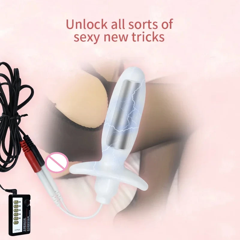 

Outdoor Wearable Electric Shock Anal Plug For Men And Women G-spot Stimulation Apparatus Anal Vagina Masturbator Couple Flirting