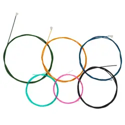 Tooyful Rainbow Colorful Guitar Strings Nylon Strings Set for 6 Strings Classic Classical Guitar Parts