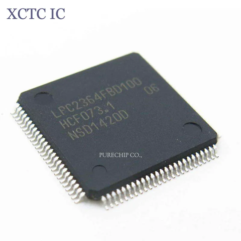 

LPC2364FBD100 LQFP100 MCU ARM7 with 128 kB flash, 34 kB SRAM, Ethernet, USB 2.0 Device, CAN, and 10-bit ADC New Original IC