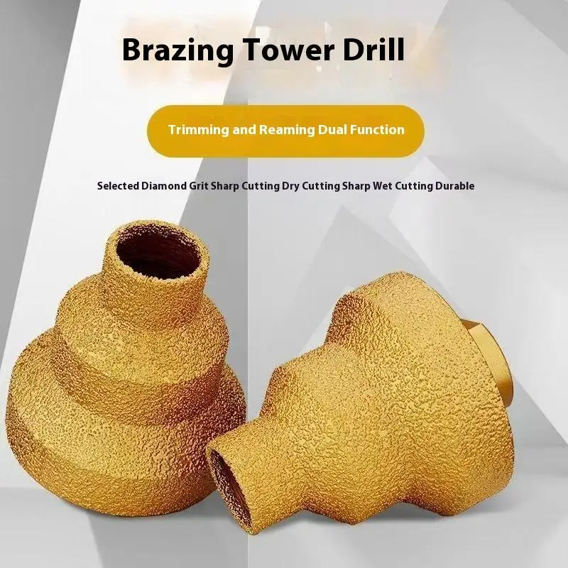 M10/M14 Diamond Chamfer Router Bits  Milling Tile CutterMarble Concrete Reamer Masonry Drilling Crowns Construction Tool