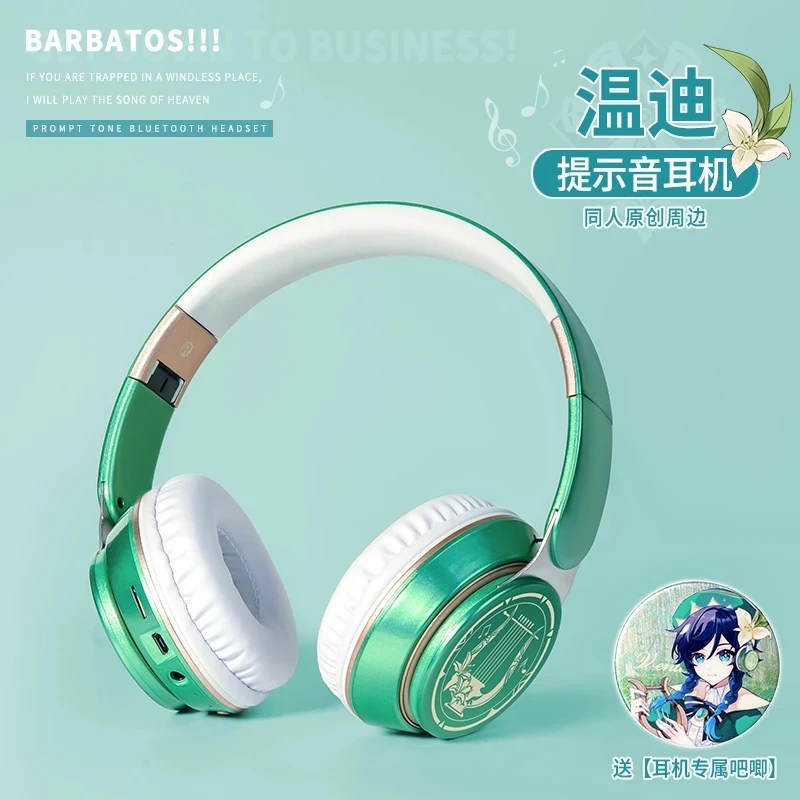 

Genshin Impact Venti Barbatos Wanderer Balladeer Fashion Wireless Bluetooth Headset Comfortable Foldable Headphones Cosplay Gift