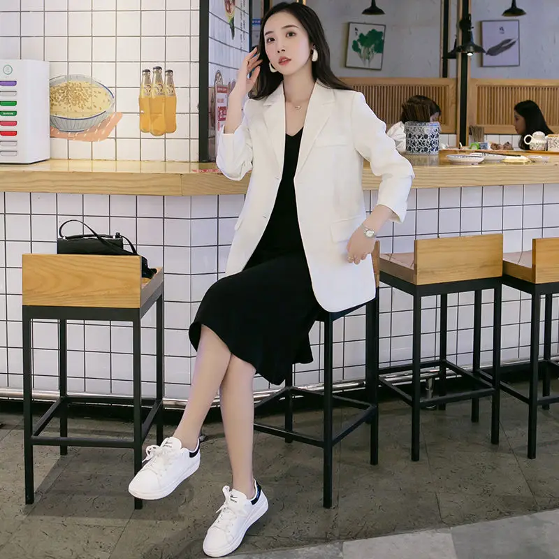 인터넷 셀럽 스몰 수트 자켓 여성 2025 봄 가을 신상 한국 버전 캐주얼 여성용 만능 수트 스몰 자켓