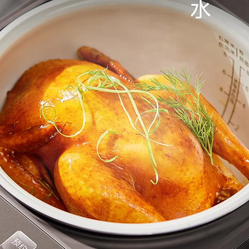 5L 붙지 않는 세라믹 유약 내부 냄비 Midea 밥솥, 가정용 5L 대용량 4L 전기 밥솥 2025 스마트 모델