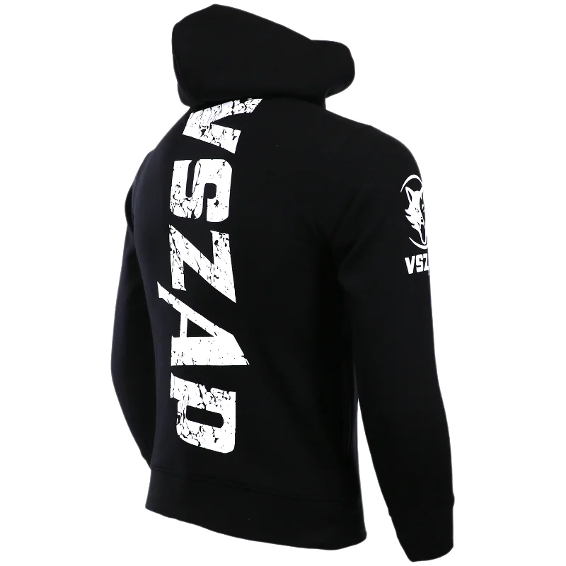 VSZAP Hoodie Long Sleeved Coat Movement MMA Hoodies Wolf Head Keep Warm Breathable Men's Sporting Sweatshirts Plus Size S-4XL