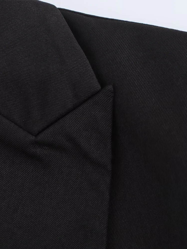 New autumn and winter slim suit jacket asymmetrical design lace-up slim fit capable commuting temperament women's suit image 6
