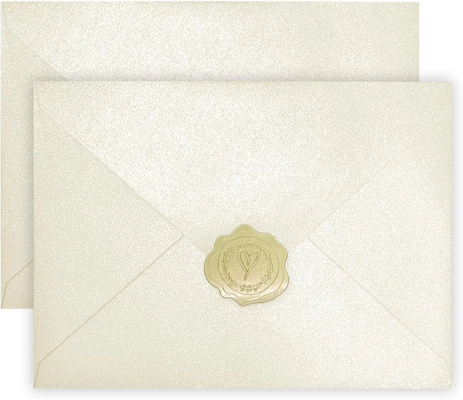 

50 A7 Pearl Ivory Envelopes, 5.25x7.25 in, Shimmer Wedding Invitation Envelopes