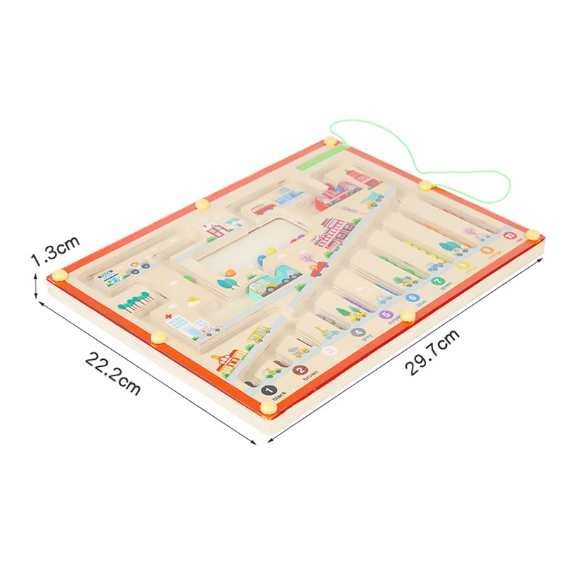 Magnetyczne Gry Sortujące Montessori Puzzle Zabawki Labirynt Tablica Nauka Kolorów Montessori Klasifikacja Drewniane Zabawki Edukacyjne Prezenty
