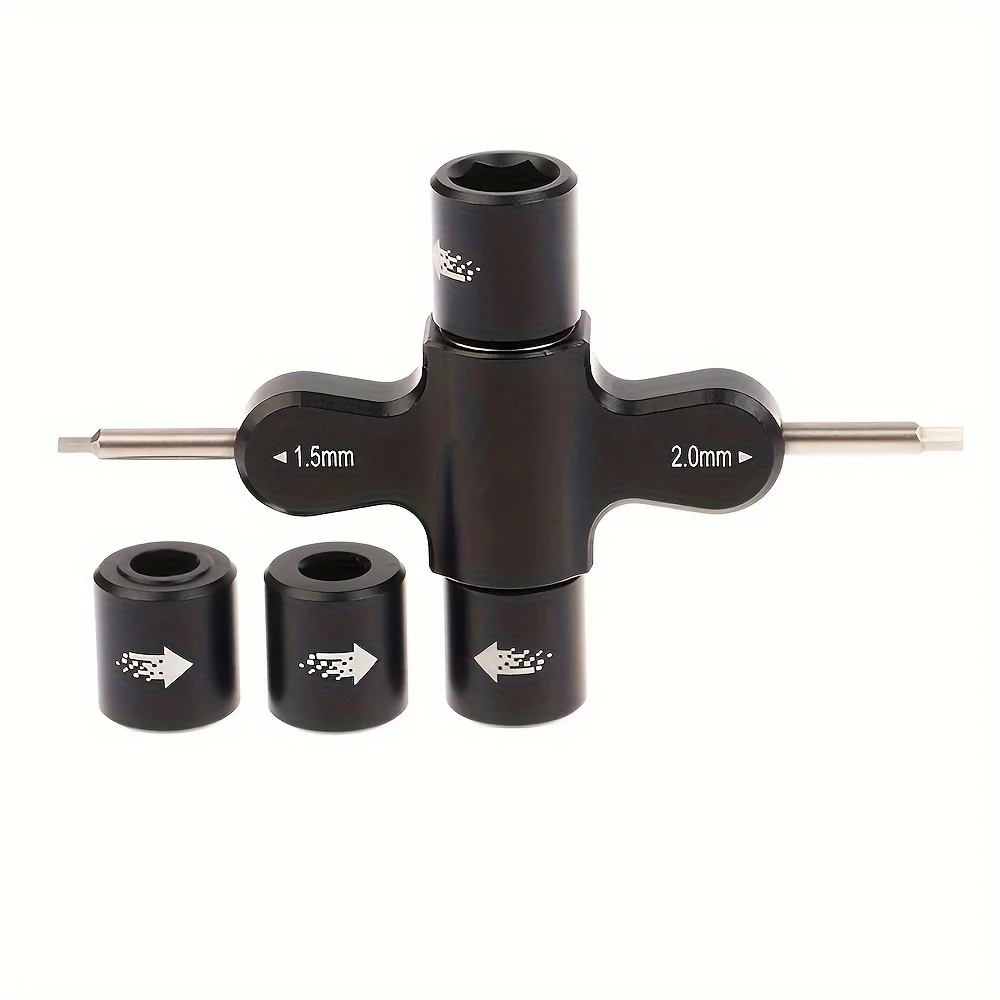 1pc M3 M5 Ratchet, Screw Nuts, 1.5 and 2.0mm Hexagonal Screwdrivers, Propeller Quick Release Tool for RC Drone Quadcopter FPVs
