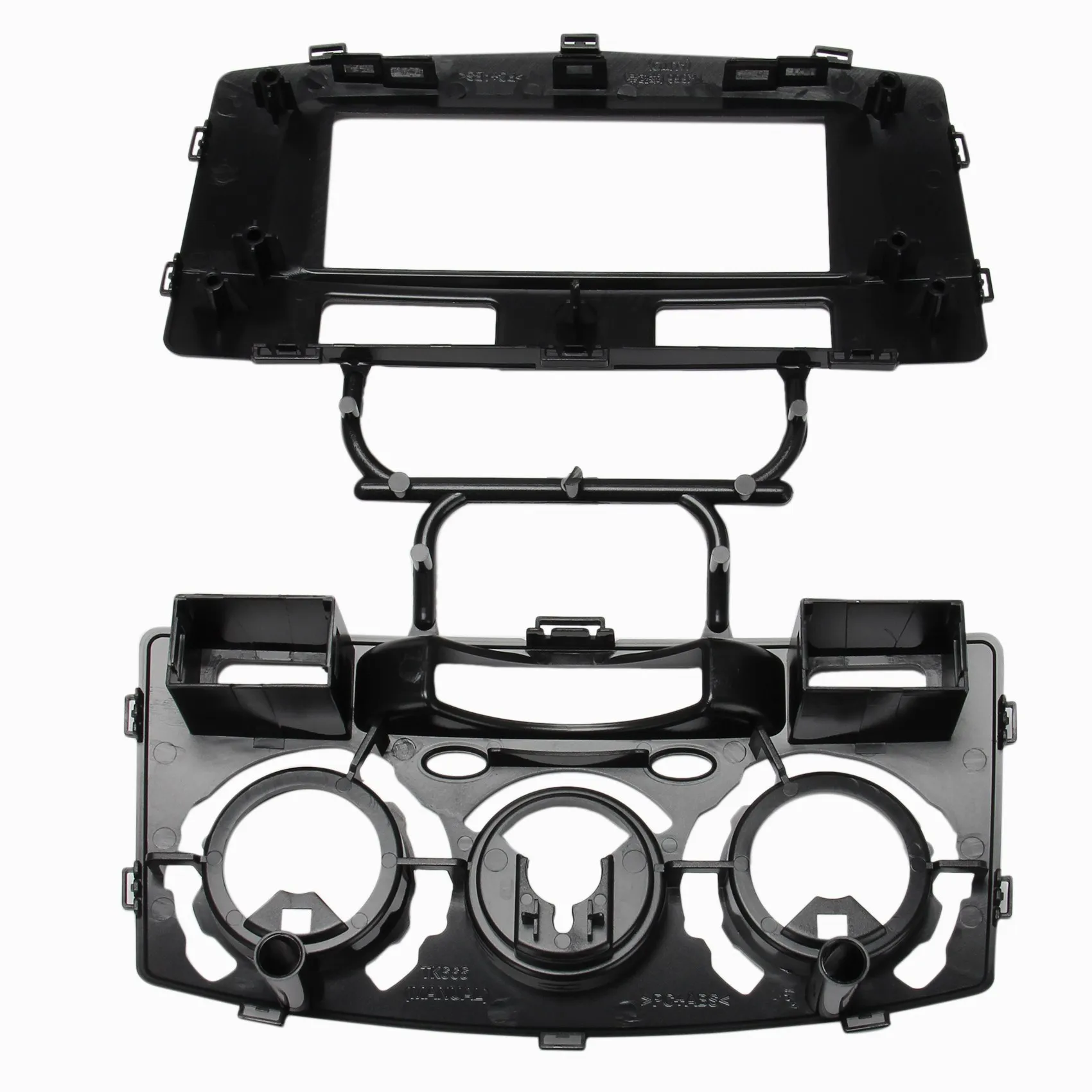 

2 Din Dvd облицовка панель приборной панели стерео автомобильный DVD рамка для FORTUNER 2008-2014 2004-2008