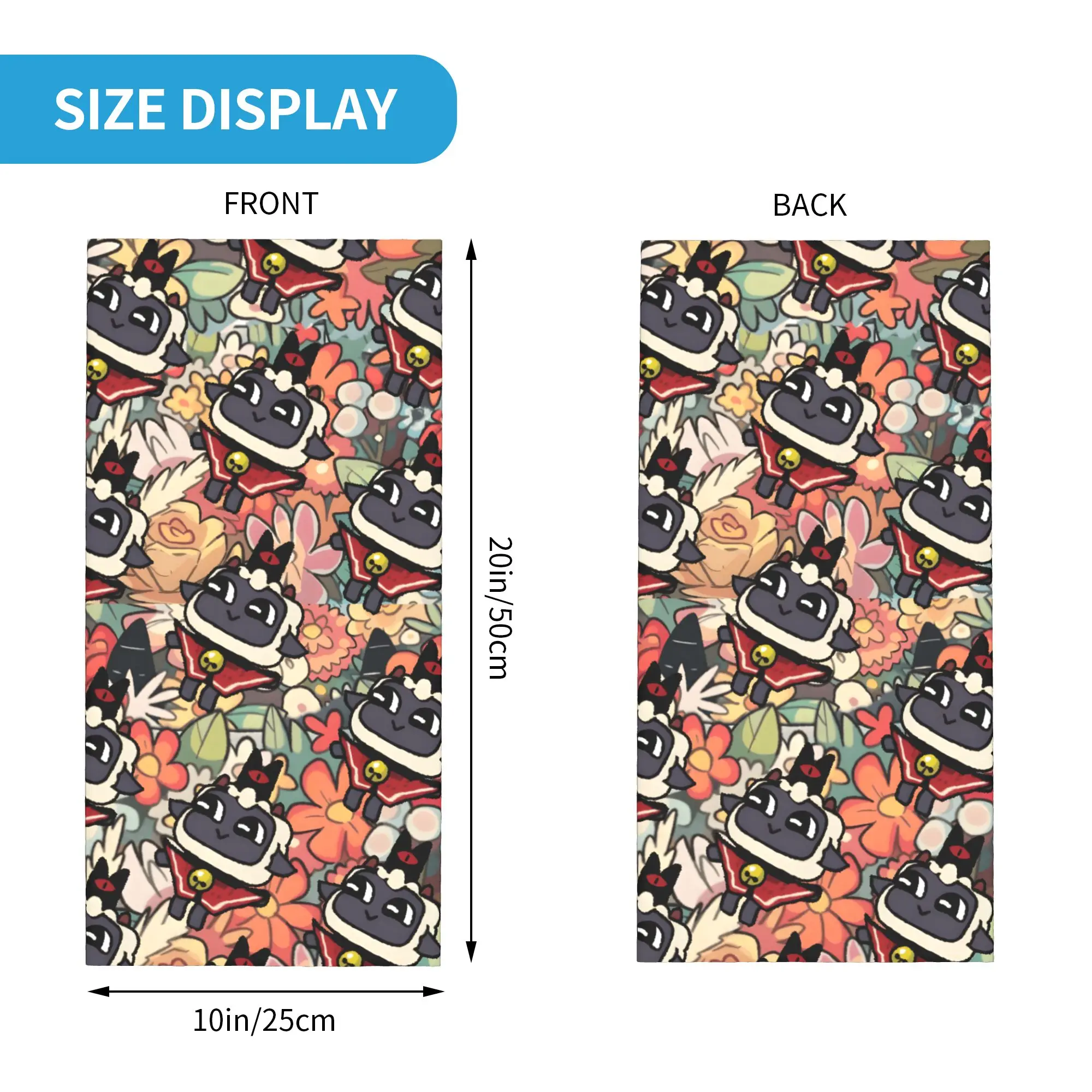 Custom Cult Of The Lamb Bandana Neck Gaiter for Hiking Running Women Men Wrap Scarf Video Game Balaclava Warmer