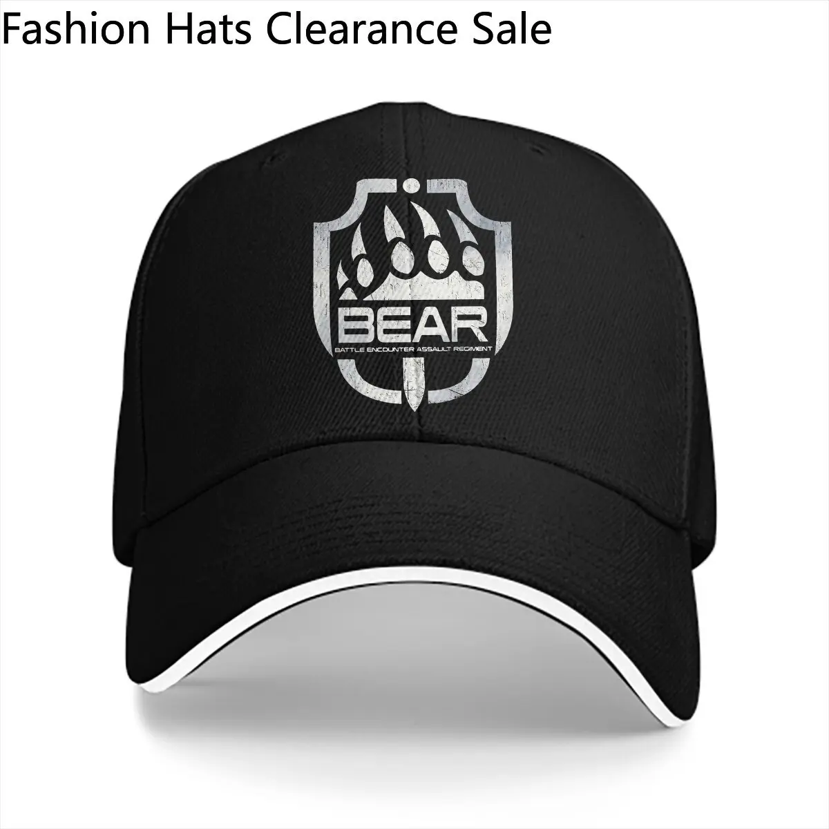 Washed Men's Baseball Cap Bear Sports Snapback Caps Dad Hat Escape From Tarkov Golf Hats